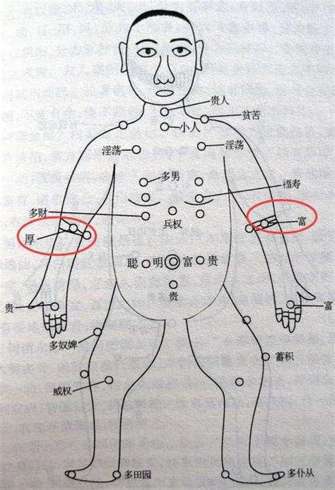 左手臂內側有痣女|左右手臂痣相圖解